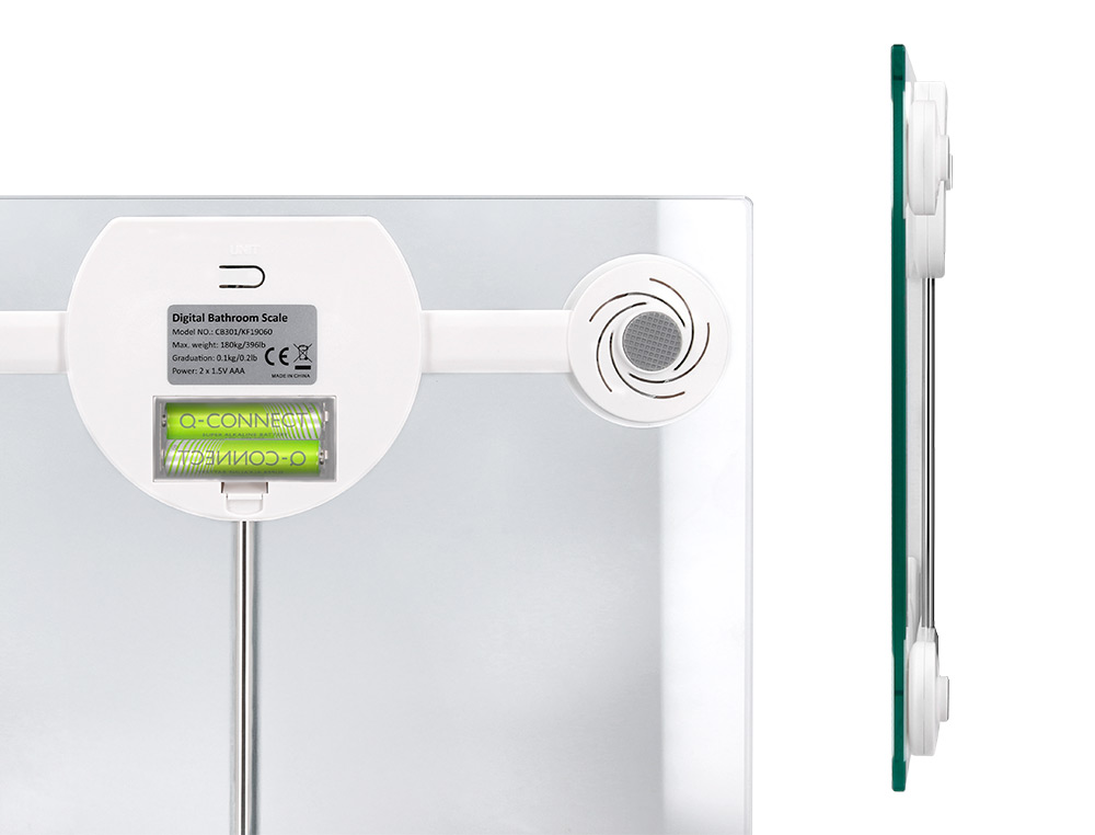 BASCULA BAO Q-CONNECT DIGITAL CON PANTALLA LCD PRECISION 100 GR CAPACIDAD DE 5 KG A 180 KG 300X300X22MM